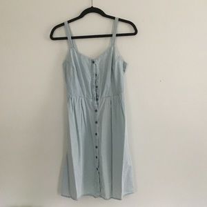 Button up jean dress